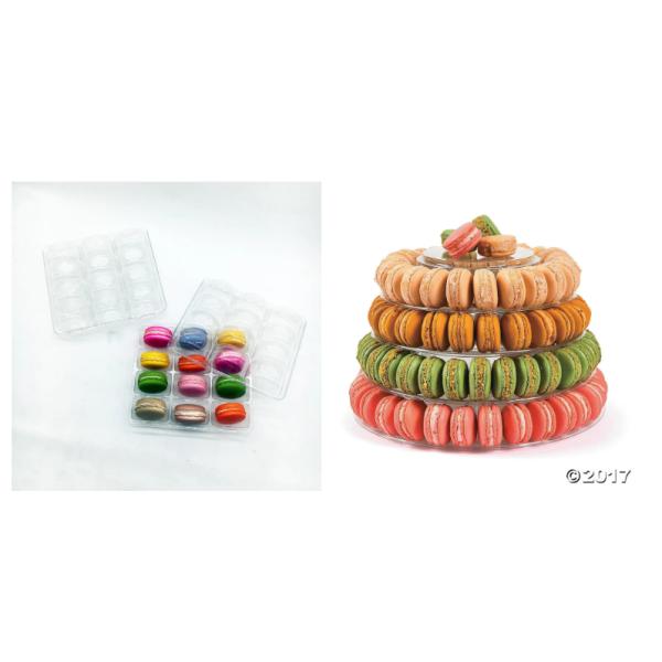 Коробки подноса ясности Macaron 6 пакетов поднос шоколада изготовленной на заказ Recyclable пластиковый