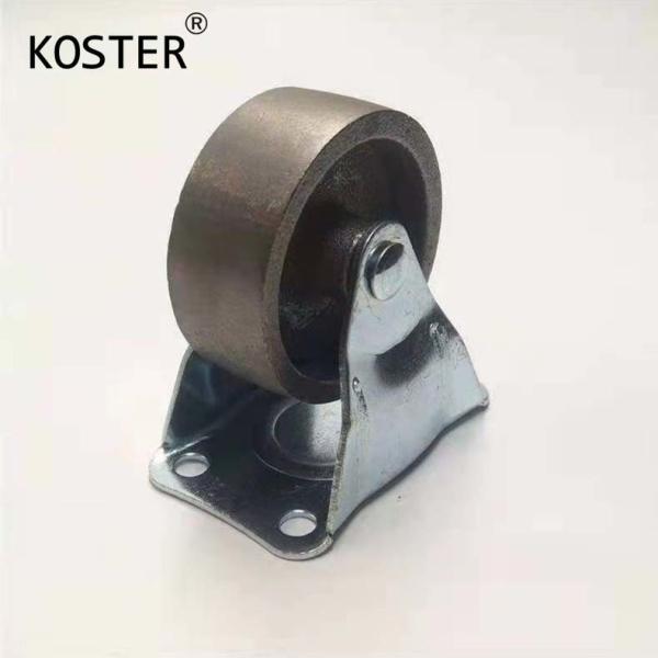 12*8.2mm Hole Distance Rotating Wheel Medium Duty M8 Thread Screw PU Swivel Caster Wheels