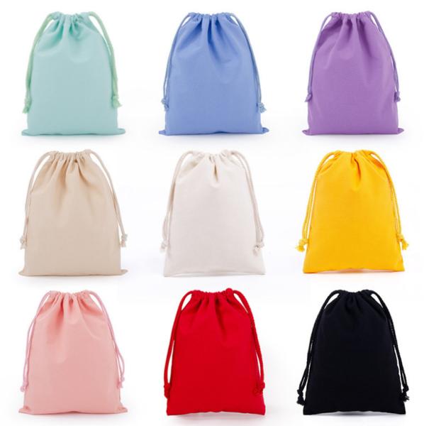 Shopping Storage Washable Biodegradable Food Safe 100% Natural Cotton Muslin Bags Bulk