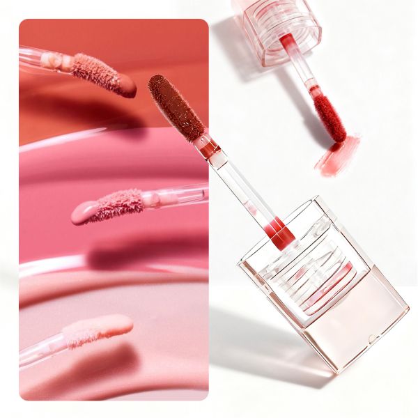 Factory Lip Oil Wholesale Bulk Custom Vegan Shimmer Lip Gloss  Two Sides Moisturizing Natural pink Lip Oil to Personalize