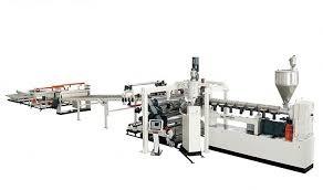 8mm Single Screw ABS Sheet Extruder With High Speed Mixer