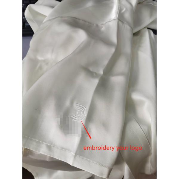 Spring 100% Mulberry Silk Sleepwear , V Neck 22 Momme Silk Pyjamas