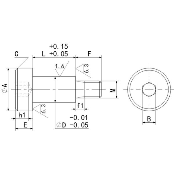 High Precision Shoulder Screws And Bolts Euro Slotted Type For Mould Making