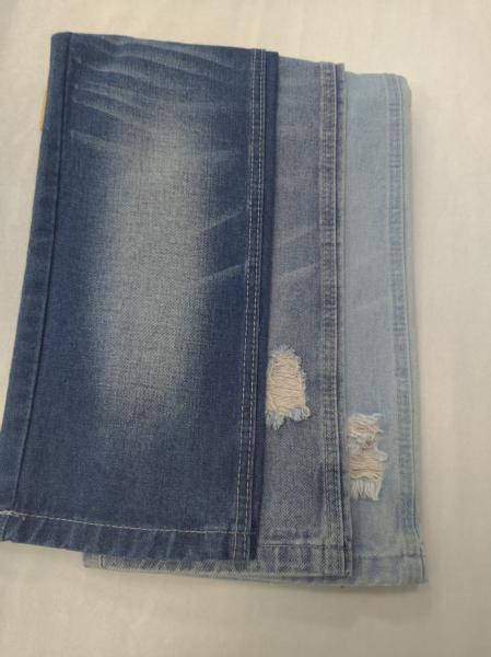 10.7oz Breathable Cotton Viscose Polyester Dark Indigo 180cm Non stretch Denim fabric 10x7 JSD3075-1