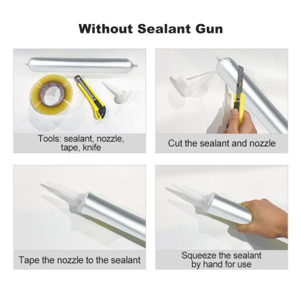 MH2800 Sealant Silicone All Purpose Black/grey/white Construction Strong Adhesive Silicone Sealant Under Door Threshold