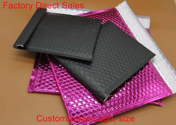 Anti - Tremble Metallic Shipping Envelopes , Colored Padded Mailing Envelopes