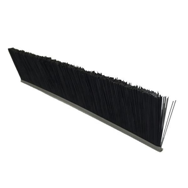 Faixa de escova industrial de monofilamento de nylon preto para vedação de portas e janelas ISO9001