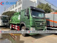 Camion de service d'hygiène de camion de fosse septique de HOWO 12,000Liter pour le Kenya