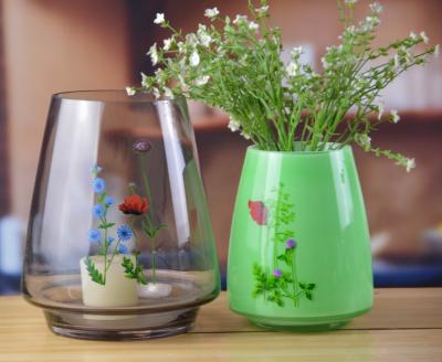 Vintage Crystal Vases For Centerpieces alto de Handblown