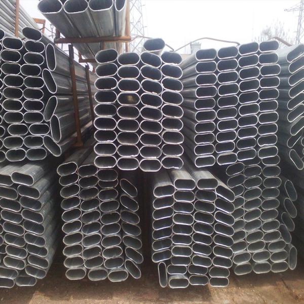 Curtain Wall Oval Steel Tubing Simple Structure OD 50mm X10mm 28mm X70mm