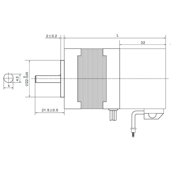 26W/52W/69W 42mm Brushless DC Motor 24V with permanent magnet brake 3phase BLDC motor