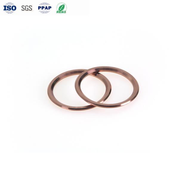 PVD Розовое золото CNC Камера кольца из нержавеющей стали ± 0,01 мм Толерантность