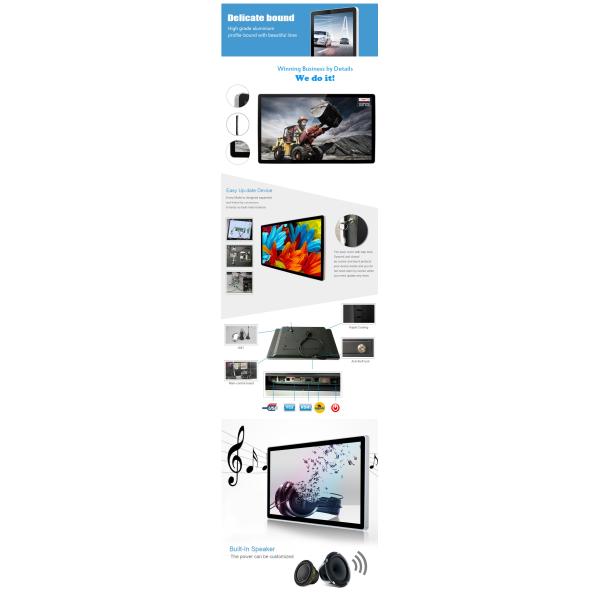 Экран дисплея рекламы Лкд видеоплеера, дисплей рекламы Лкд Синьяге цифров