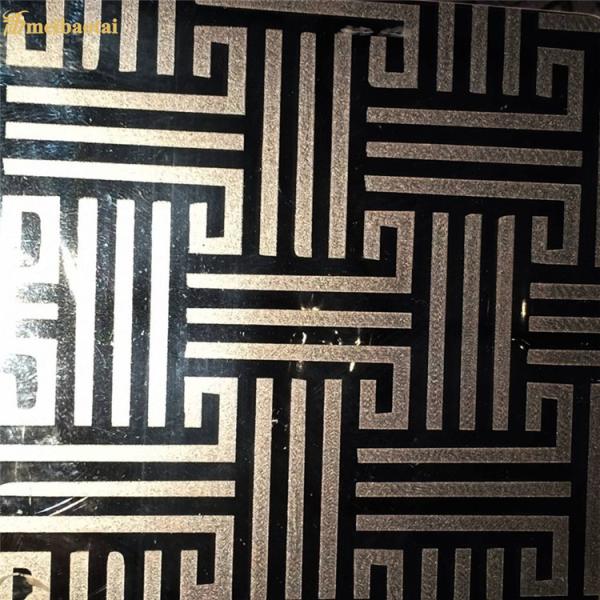 Серебряным вытравленная зеркалом плита кабины лифта листа нержавеющей стали декоративная 4 фута