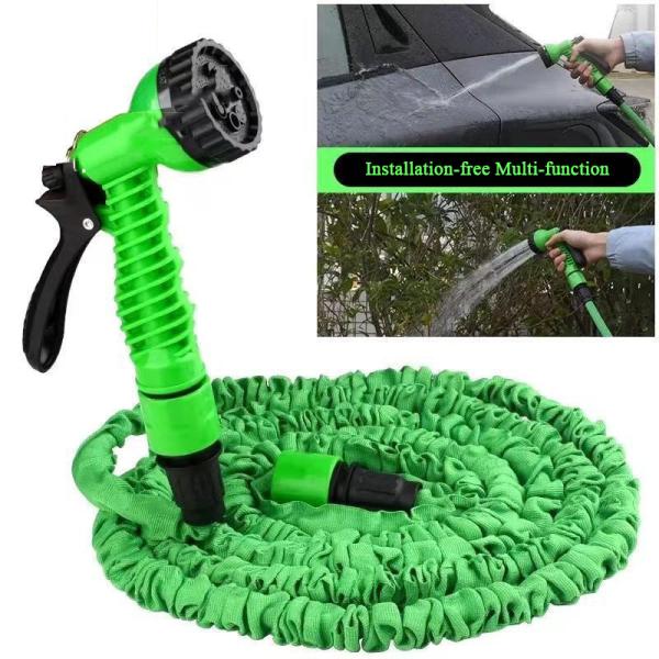Garden Hose Reels 250ft Flexible Magic Telescopic Car Pressure Washing Expandable Water Pipe