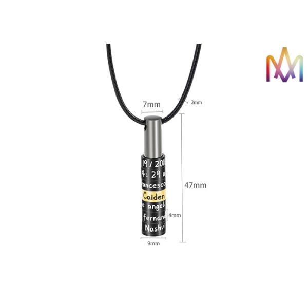 Хмель частного логотипа тазобедренный вводит ожерелье в моду людей выгравированное