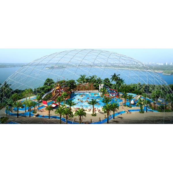 Customized indoor water park with Shopping mall