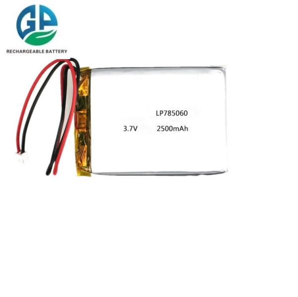 Batería de polímero de litio recargable KC 3.7v Li Ion Lipo Batería 2500mah Lipo Batería 3.7v 2500mah 785060 3.7v 2600mah 3000mah Batería recargable de polímero de litio