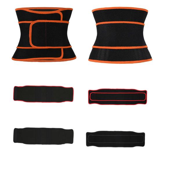 Двойной тренер талии разминки пояса триммера талии велкро вспотел пояс