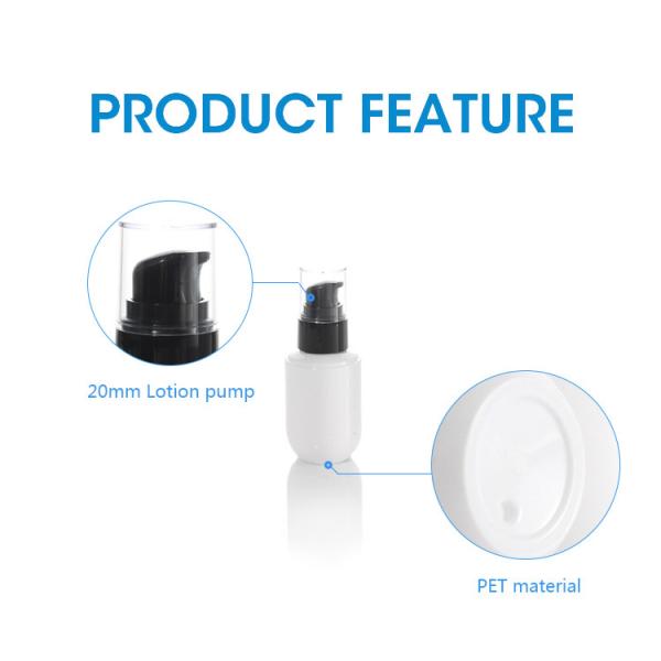 162mm 100ml Lotion White Cylindrical Cosmetic Spray Bottles