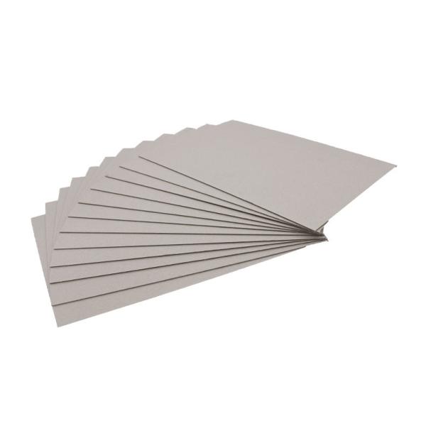 750*1050 mm feuilles de carton gris rigide et brillant