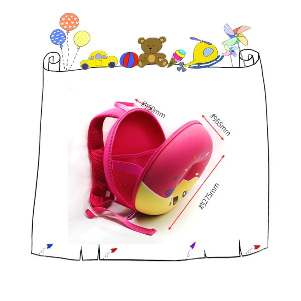 Kids Velvet EVA Backpack Adjustable Shoulder Straps