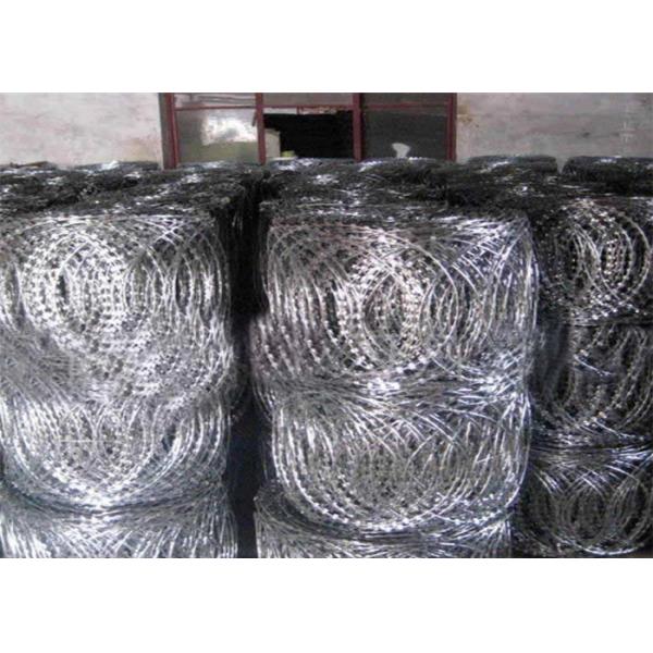 450mm Coil Blade Width 22mm Flat Razor Wrap Wire Coils For Fence Barrier