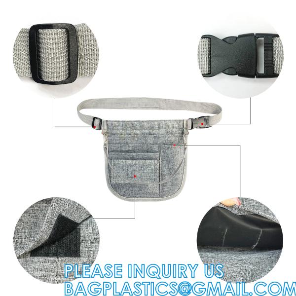 Side Fanny Bag Nursing Pocket Organizer Belt Nursing Accessories Pouch Waist Pack, Pill Bottle Organizer