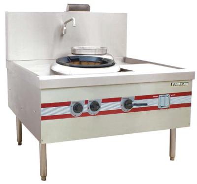 Environmental Chinese Cooking Stove Quiet Turbo Wok Range 1200 x 1220 x (810+450) mm
