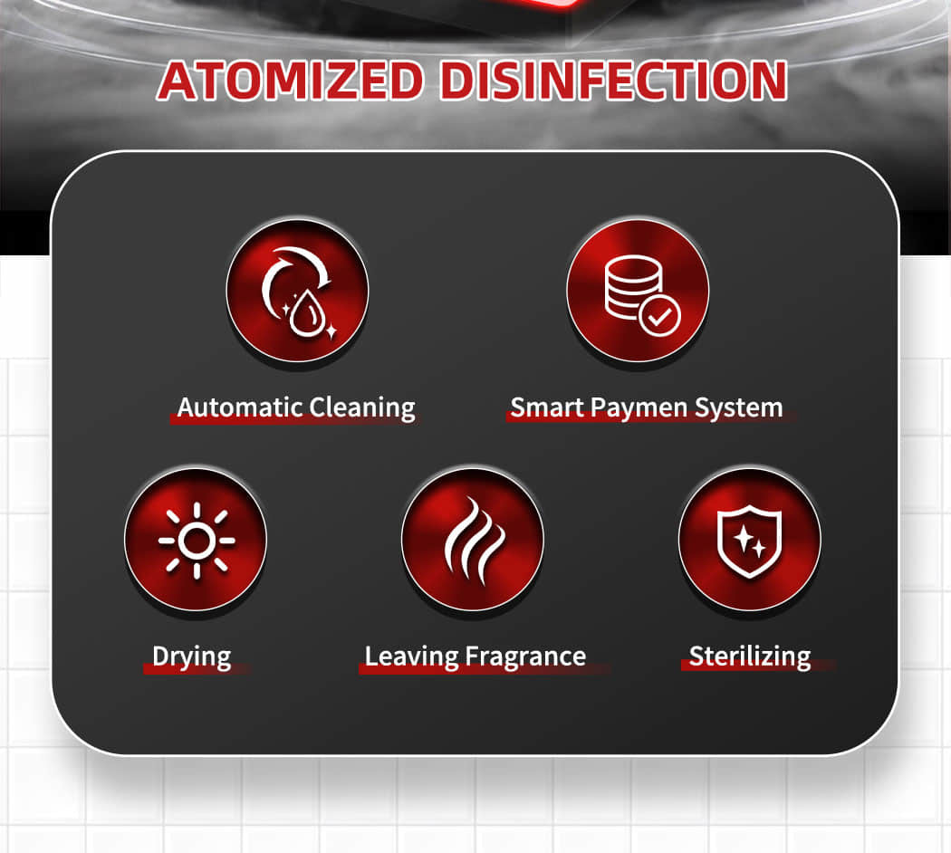 Smart Helmet Cleaning Vending Machine with UV Sterilization, Automatic Drying, Deodorizing System and QR Card Payment for Motorcycle Shops, Gyms and Public Locations