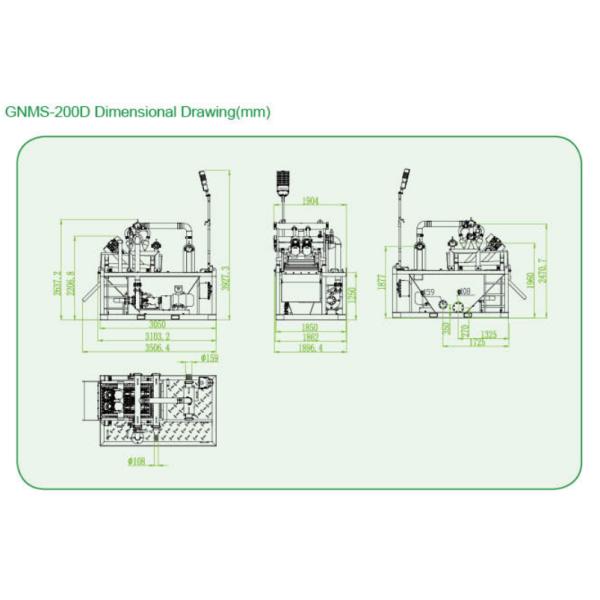 GNMS-200D mud recycling system,economy mud recycling system, 200GPM mud recycling system