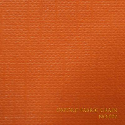 Orange Custom Leatherette Paper Embossed Art Paper 110-500gsm, Gloss or Matt Finish Optional for Luxury Packaging & Book Cover Oxford Fabric Pattern