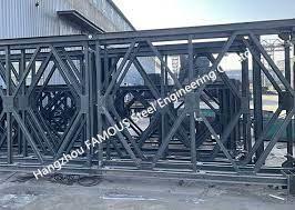 Blue Steel Bridge Components Steel Structure Acrossing River Q345B - Q460C Grade