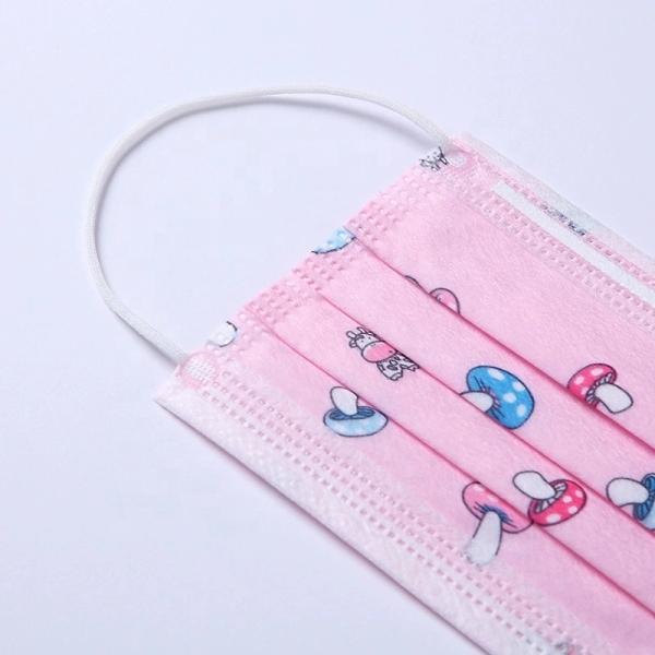 Kids  Medical Disposable Products / Multi Color 3 Ply Protective Face Mask