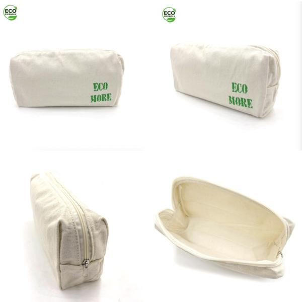 Recycled Cotton Portable Travel Organizer Bag Eco Friendly Accessories Sustainable Custom