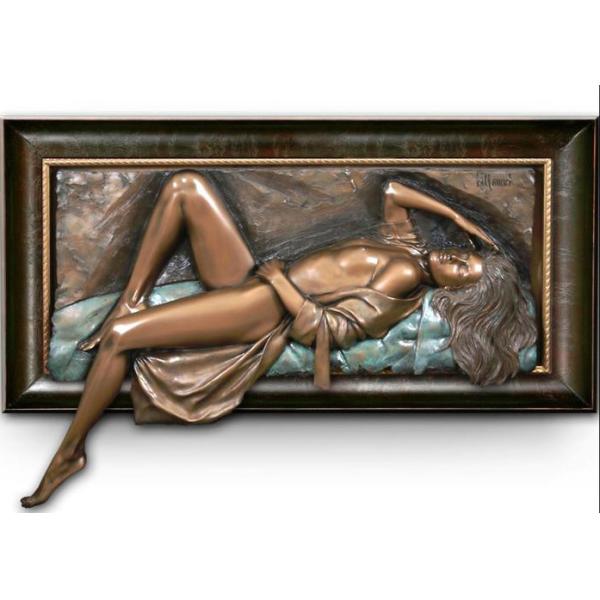 Скульптуры сброса женщины ОЭМ расслабляющей бронзовой декоративный/ОДМ приемлемый