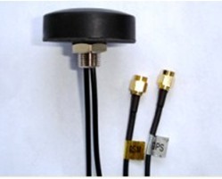RHCP Polarization 1575.42MHz Car GPS Antenna / Black GSM Antenna custom Mount