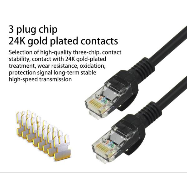 Length 1.8m 2m 10m Rj45 CAT5 Patch Cord 6.0mm OD For Cabling System