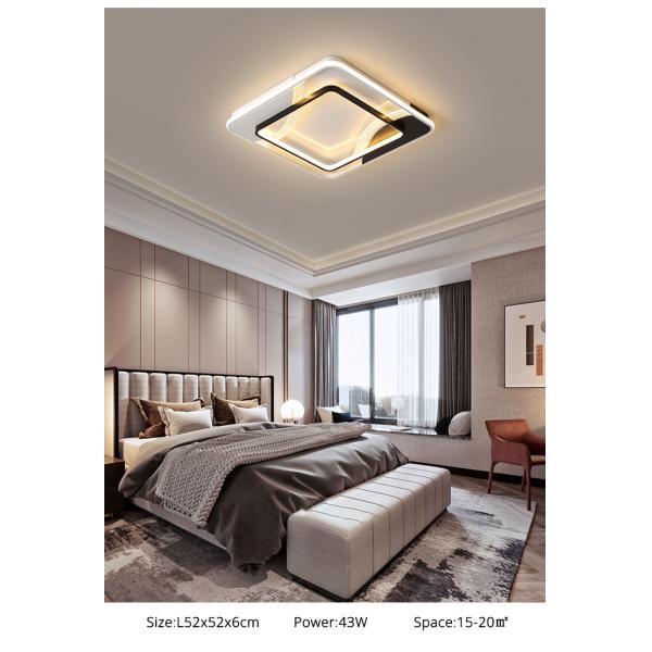 Round Square Led ceiling lamp For Living Room Lights Bedroom Black White ceiling Lights(WH-MA-264)