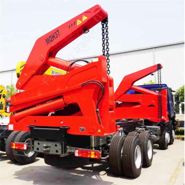 20 Foot Side Loader Trailer Double Axle Heavy Duty Leaf Spring Suspension