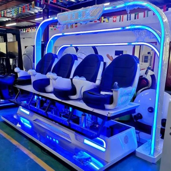 Commercial 9d Vr Cinema 4 Seats 380V Electric For VR Theme Park