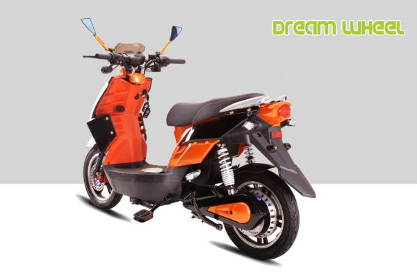 Pedal Assisted Electric Motorcycle Scooter For Adults 16 X 3.0 Tire Two Wheels