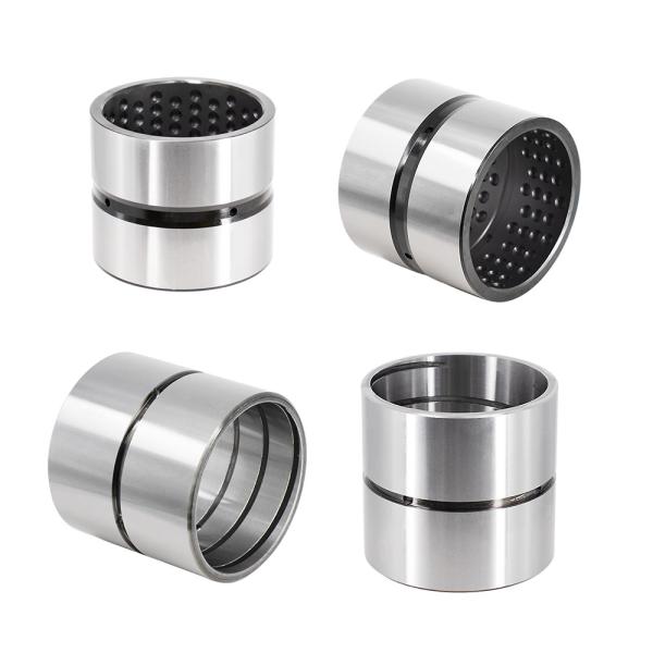 OEM Metric Steel Sleeve Bushings with Wear Resistance and Customized Size in Steel+Porous Bronze+PTFE