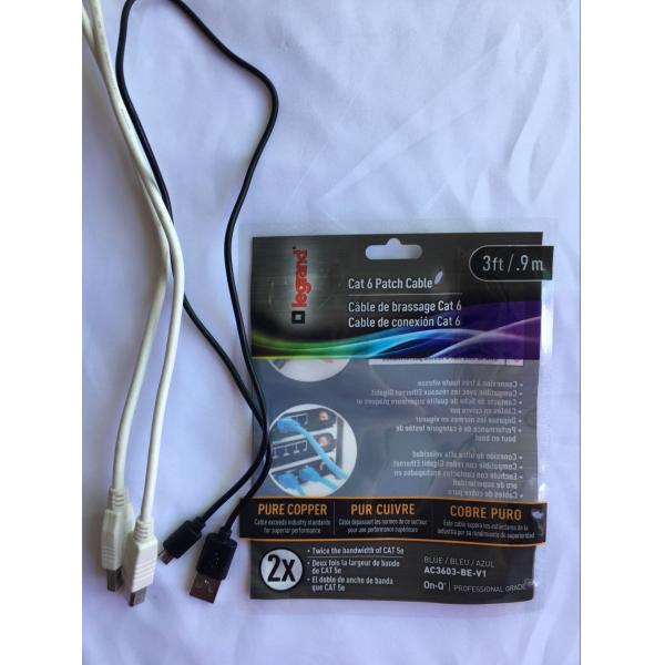 Data Line Packaging Small Jewelry Bags , Self Sealing Transparent Composite Bags