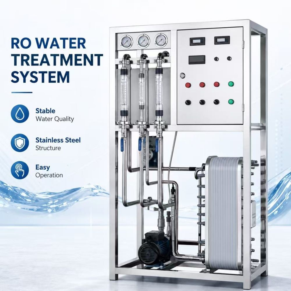 RO Reverse Osmosis Water Treatment Purification System For Food And Beverage Industry