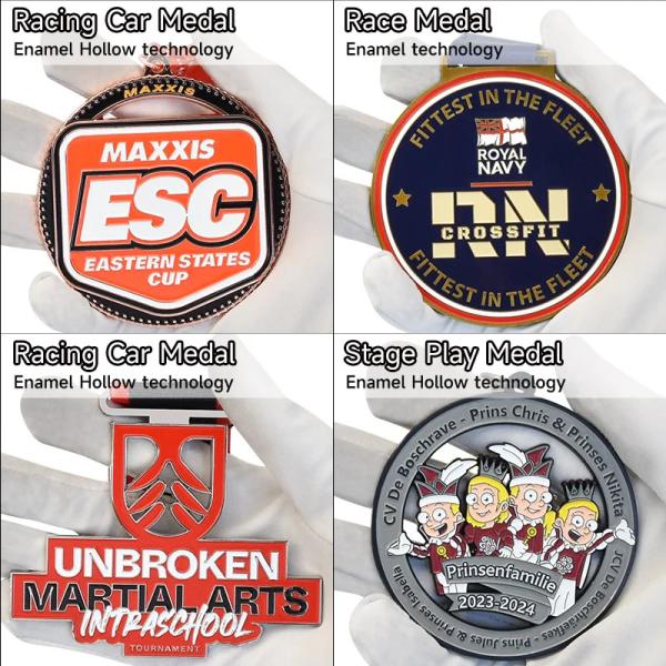 Logo personnalisé Médaille personnalisée de football