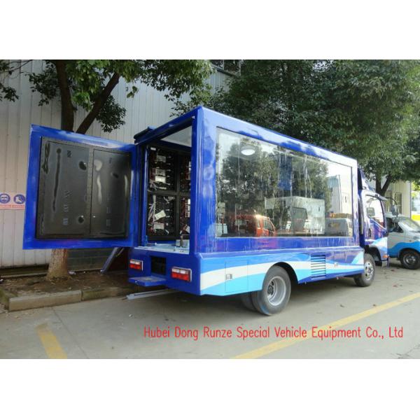FAW Digital Mobile LED Billboard Truck Three Side For Road Show / Live Broadcasting