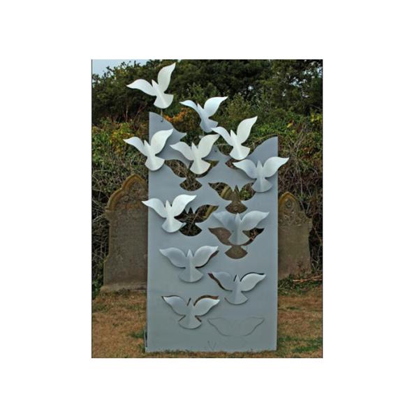 Большая лужайка летая металла ваяет животную отделку стен статуи современную