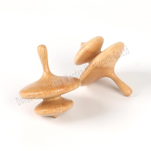 Eco-Friendly Wooden Spin Tops for Montessori Sensory Play