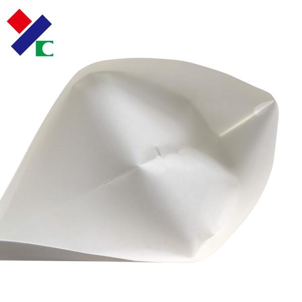 Compostable Biodegradable Packaging Bags White Kraft Stand Up Pouch With Zipper
